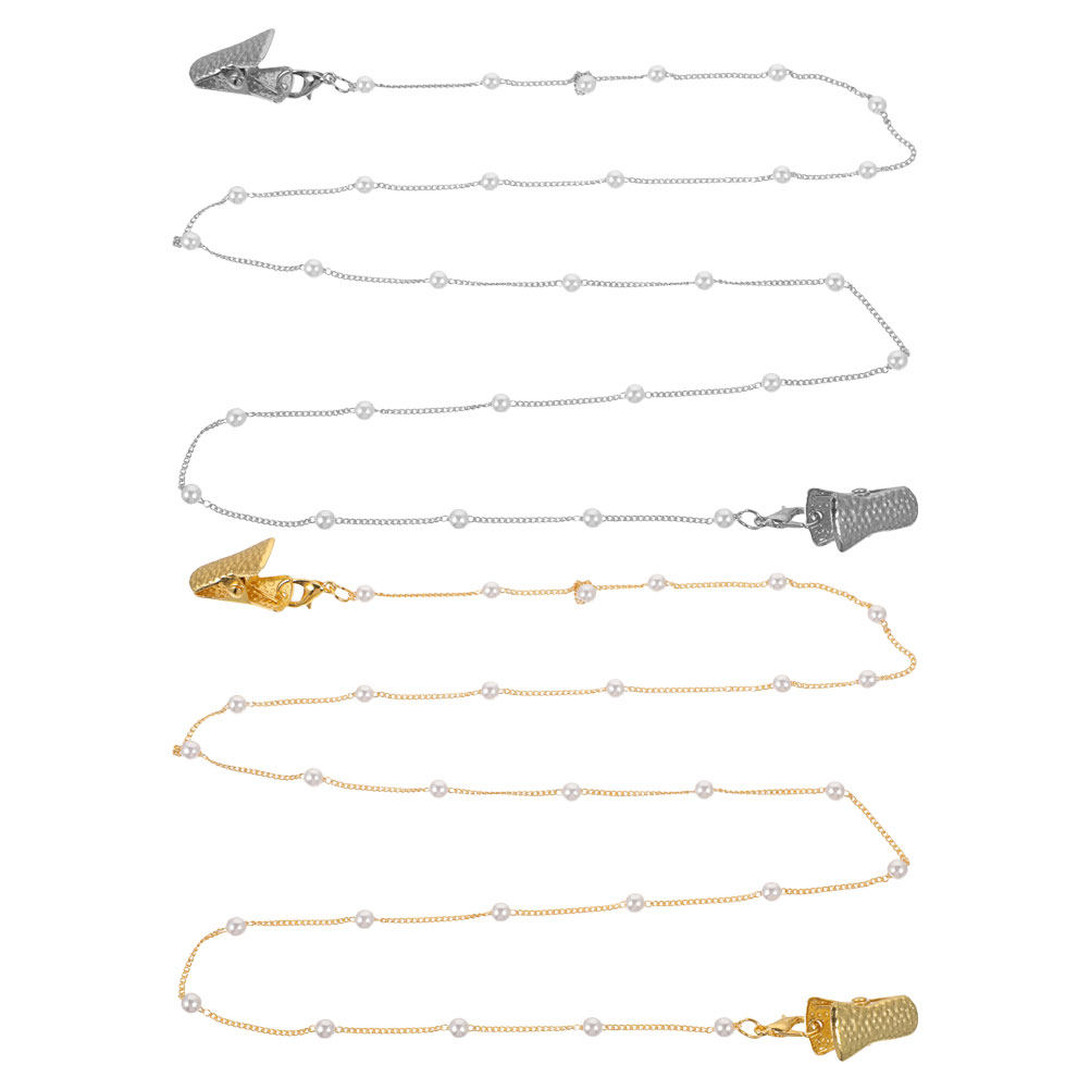 Mask Chain Holder - 2 buah Rantai Kacamata Berhias Manik-Manik