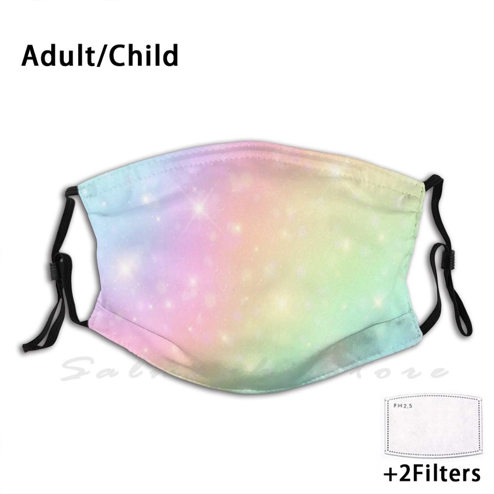 Kids Face Mask - Masker Wajah Unicorn Pastel Sky dengan